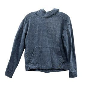 Adidas Pullover Hoodie Women's Large 16-18 Long Sleeve Heathered Blue Ca…